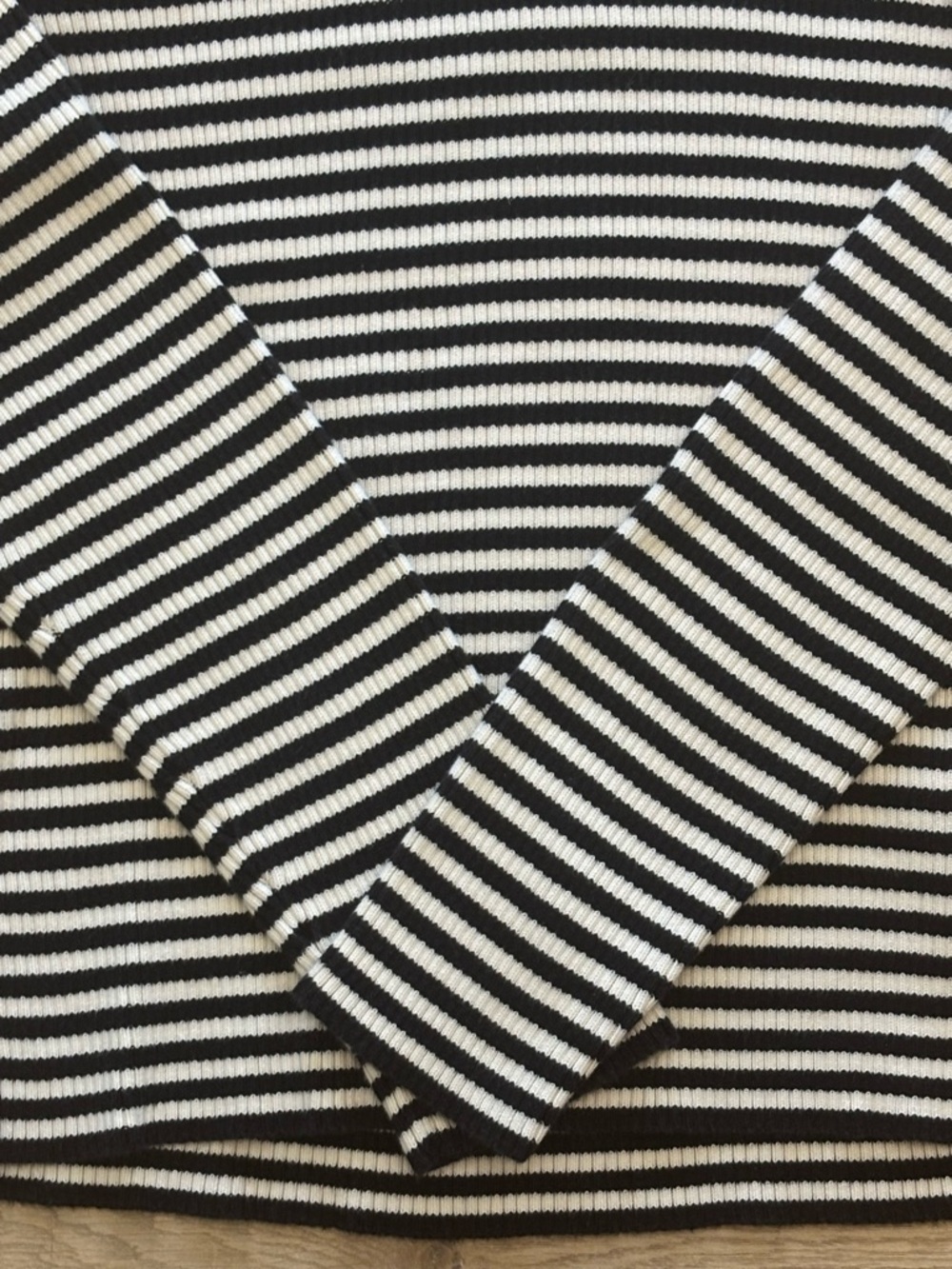 Ralph Lauren Preppy Black & White Striped Chunky Knit Turtleneck Sweater Ribbed - Picture 10 of 10